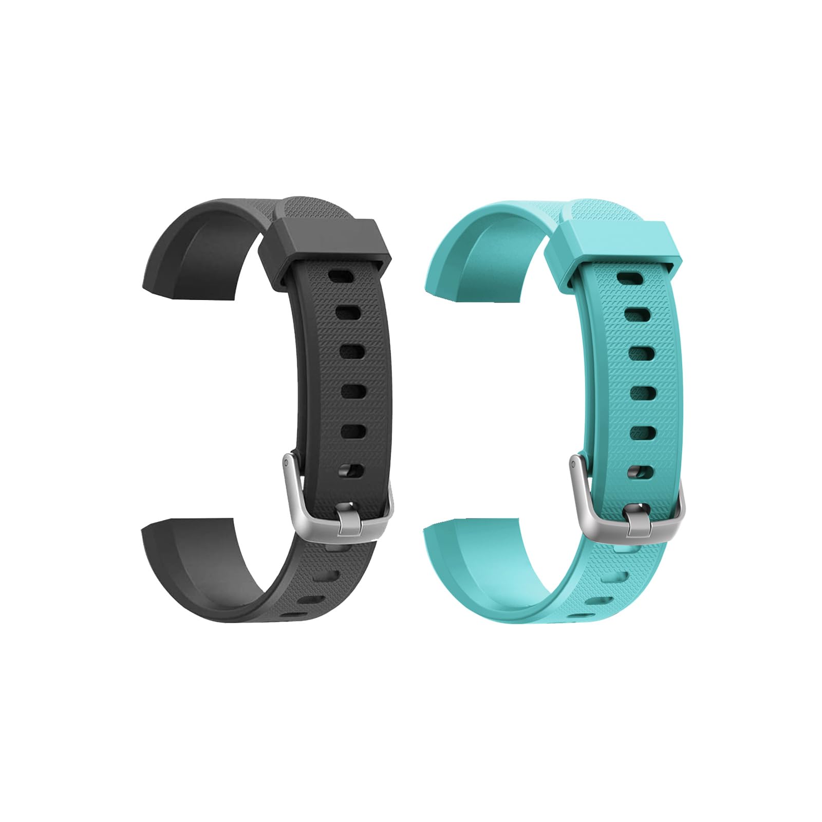Runlio ID115U, ID115U HR Replacement Bands, Adjustable Replacement Straps Fitness Tracker ID115U, ID115U HR, NOT for ID115 (Black+Green)