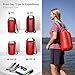 MARCHWAY Floating Waterproof Dry Bag Backpack 5L/10L/20L/30L/40L, Roll Top Sack Keeps Gear Dry for Kayaking, Rafting, Boating, Swimming, Camping, Hiking, Beach, Fishing (Red, 10L)