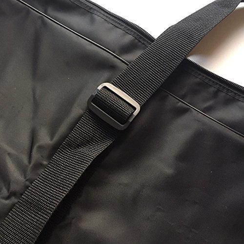 Lienzo de artista plegable cartera 26.4 X 21.6 X 3,5 pulg (15F, negro)