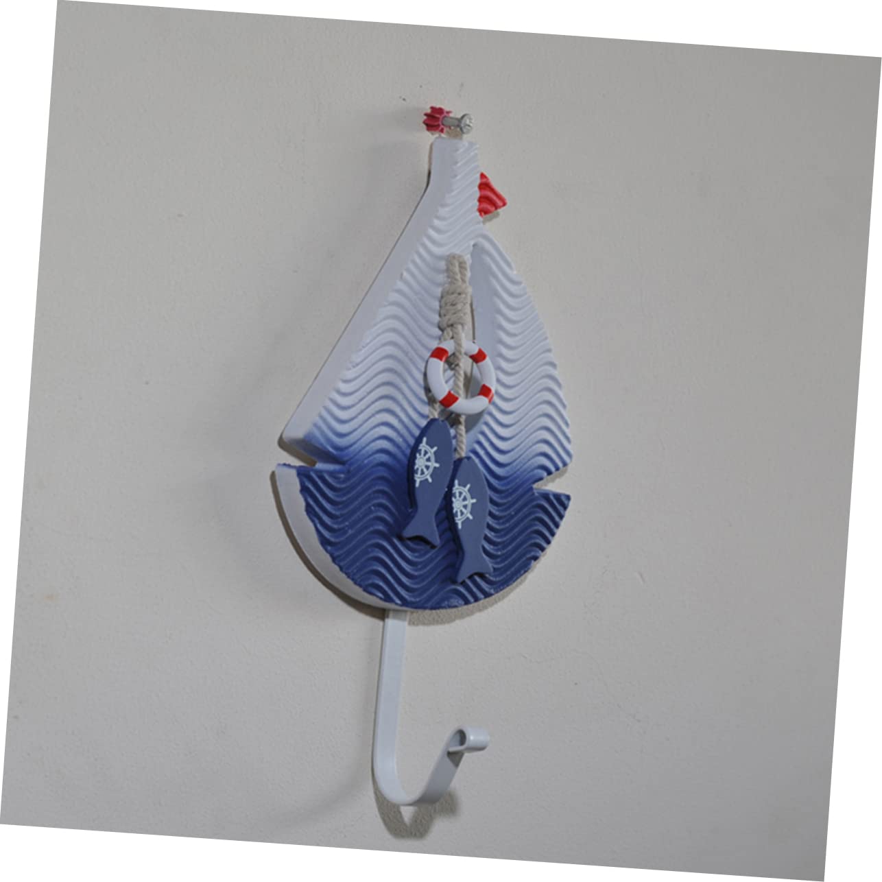 Ganci in Legno Stile Marino a Tema Costiero, Set da 3 Pezzi, Ganci Multifunzione Decorativi per Cappelli e Abbigliamento Atmosfera Estiva Stili multipli