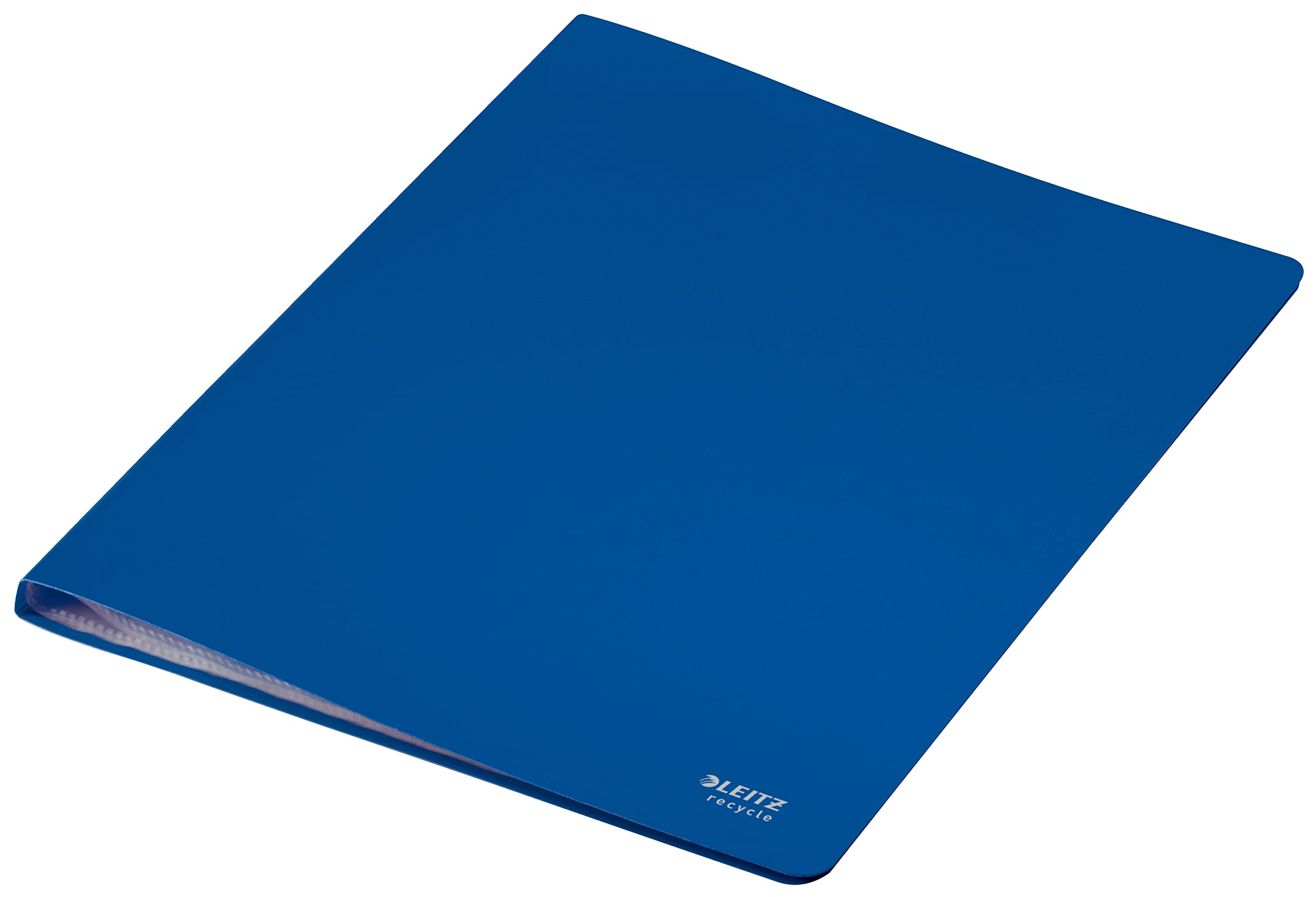 Leitz Libro Espositore con 40 Buste Trasparenti per Fogli A4 in PP Riciclato al 90% e Riciclabile al 100%, Gamma Recycle, 231 mm x 13 mm x 310 mm - Blu