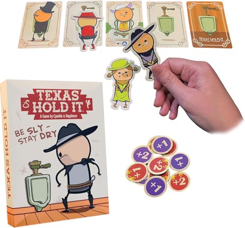 Texas Hold It Card Game - Wild West Bathroom Card Game by Cyanide & Happiness - Push Your Luck in Party Games for 2-6 Players | Hilarious Fun for Party Nights - image 1