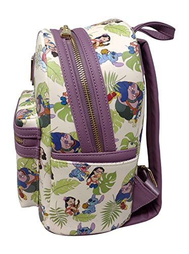 Loungefly Disney Lilo and Stitch Allover Print Womens Double Strap Shoulder Bag Purse2