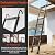 ARCHOM Telescoping Ladder 20 FT - Aluminum Telescopic Ladder with Hooks - Folding Extension Ladders for Home Work Loft Roof Attic RV Ladder with EN131 Certification - 330lbs Max Capacity (Black)