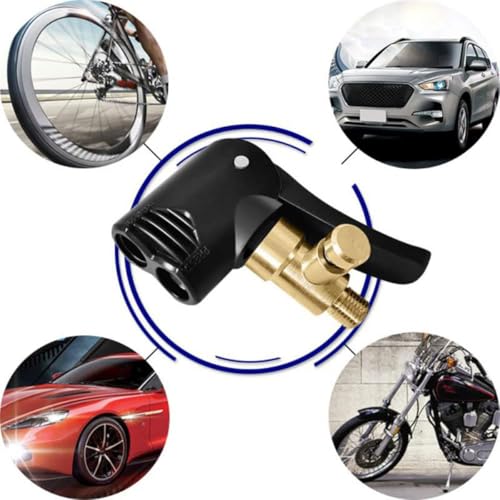 Image of STHIRA Universal Valve Adapter for Tyre Air Pump 2 in 1 Adaptors Durable Converter for Schrader Presta Multi-Purpose Car Bike Motorcycle Tires 3 PCS