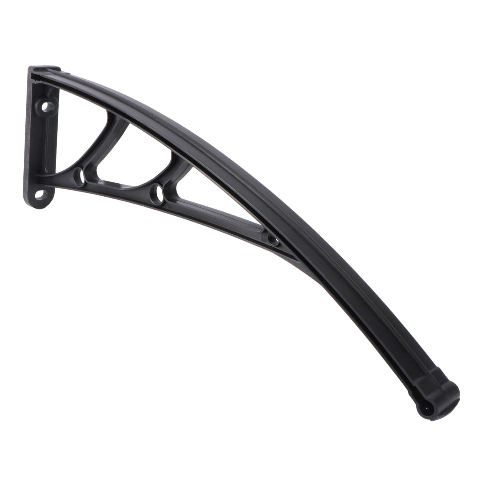 2stücke Outdoor Balkon Markisenhalterung Bracket Slot Curved Design Für Regen Und Sonnenschutz Langlebige Kunststoffkonstruktion Einfache Geeignet Für Türen Und Fenster