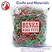 Bonka Bird Toys 2140 Christmas Shred (85 Cu-in) Festive Parrot Pet Nesting, Cockatiels, Parakeets, Conures, and Similar Breeds