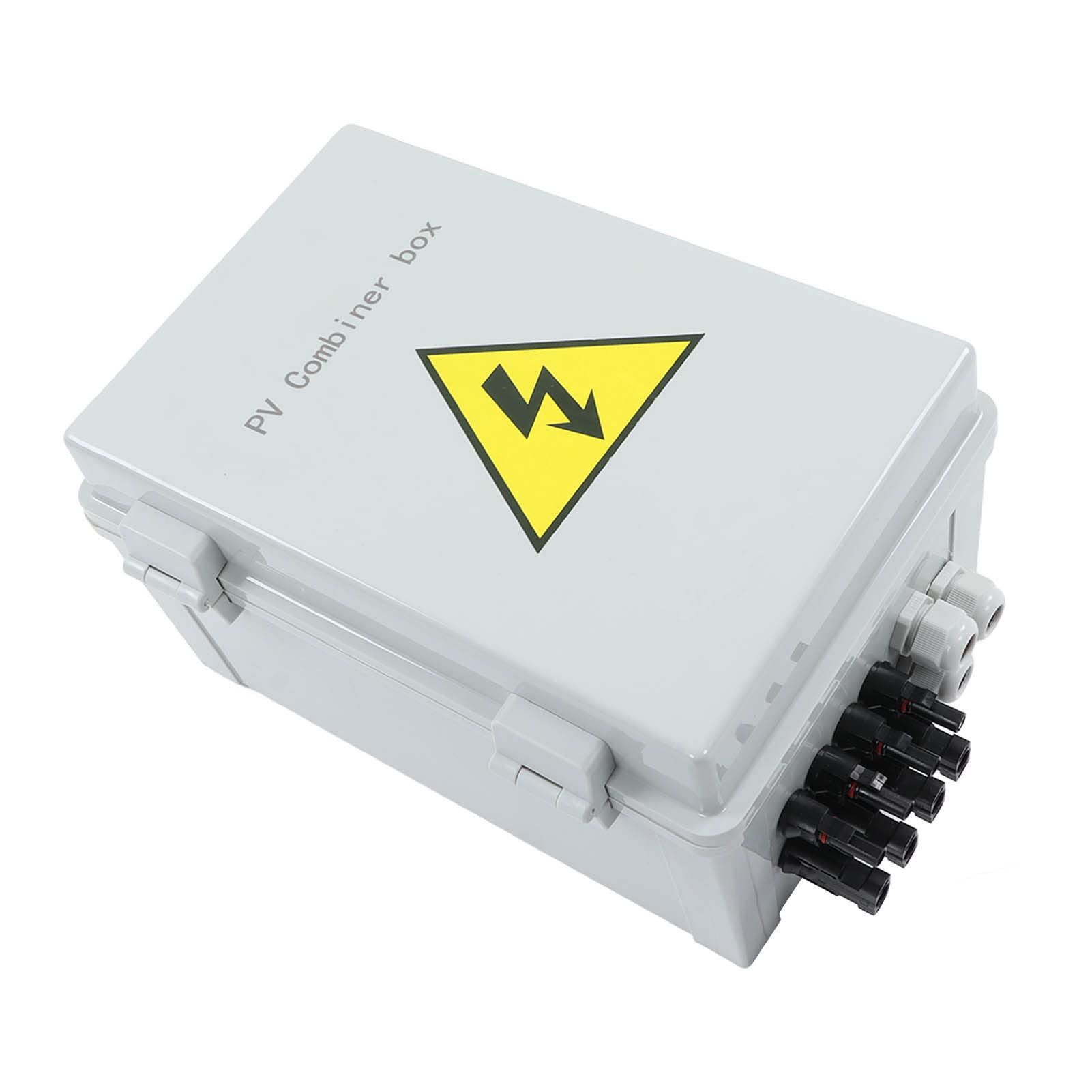 Cocoarm 4-żyłowa Skrzynka Przyłączeniowa PV, Poliwęglanowa Skrzynka Przyłączeniowa ABS DC1000V 63A IP67 z Odgromnikiem 40KA, 4 Wejścia 1 Wyjście dla Pojazdów Kempingowych Poza Siecią i Podłączonych