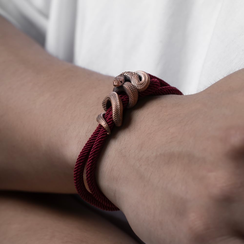 COPPERTIST.WU Snake Rope Bracelet Milan/Braided Rope Adjustable Colourful Handmade Gifts for Men Women 20 Colours M/L