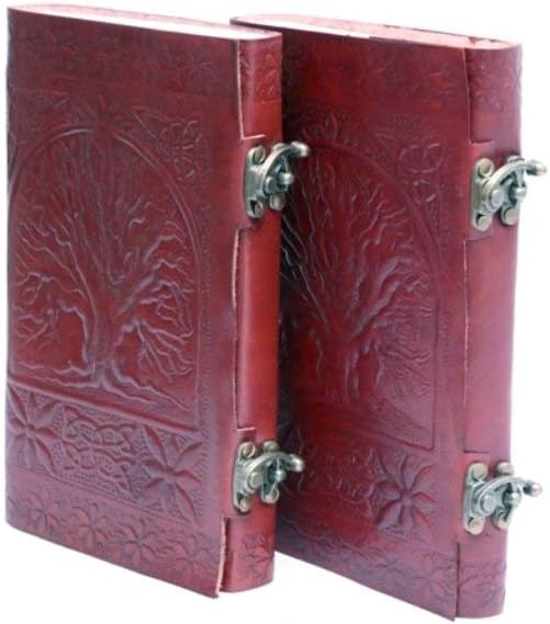 handmade Distressed Leather journal Diary Brown Celtic Tree Of Life Gift Notebook Sketchbook 9x5 Christmas gifts