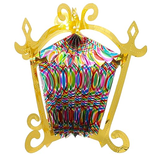Christmas Concepts® Multi Coloured Foil Lantern Decoration for Christmas - Hanging Decorations, Multicolour