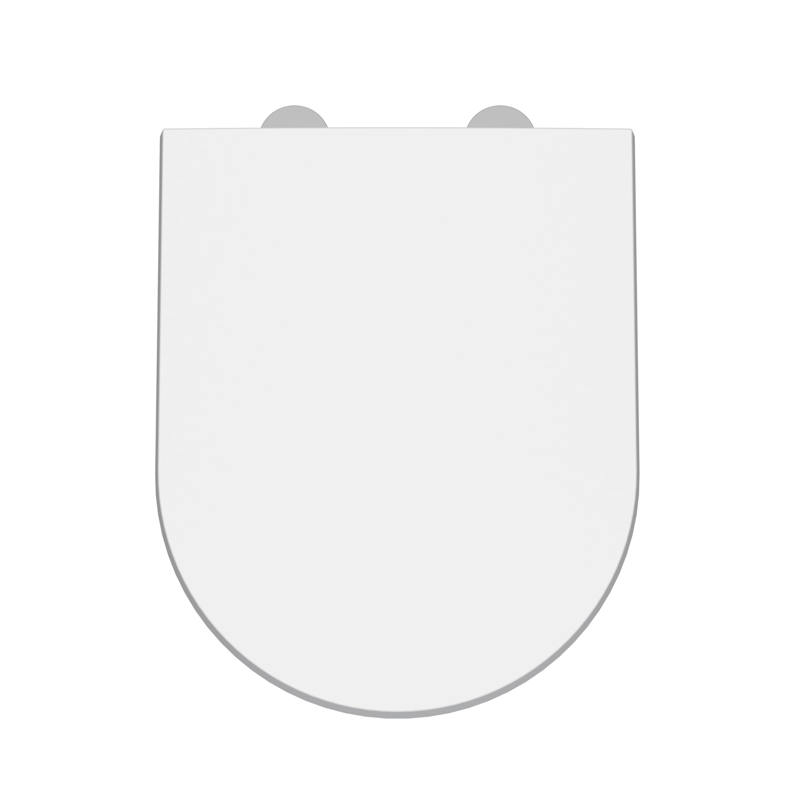Balterley Luxury D Shape Top Fix Soft Close - White