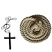Qincos Traje Medieval Encapuchado Disfraz de Monje Medieval Sacerdote con Cruz para...