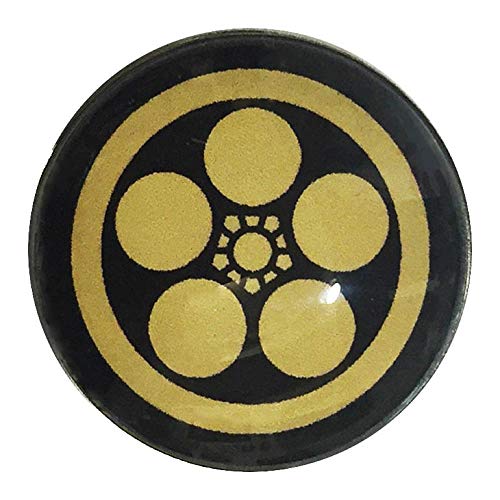 家紋ピンバッジ 20mm 丸に梅鉢 前田利家 ピンズ家紋