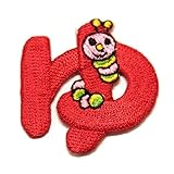 ワッペン 赤 ひらがな 平仮名 あ行 か行 さ行 た行 な行 は行 ま行 や行 ら行 わ行 拗音 濁点 半濁点 数字 アップリケ 刺繍 アイロン 手芸 おなまえ 名前 入園グッズ 入園準備 保育園 幼稚園 (おなまえワッペン 赤【ゆ】)