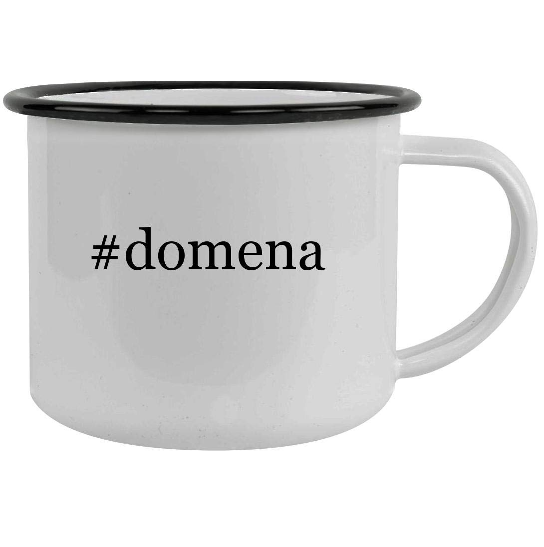#domena - 12oz Hashtag Stainless Steel Camping Mug, Black