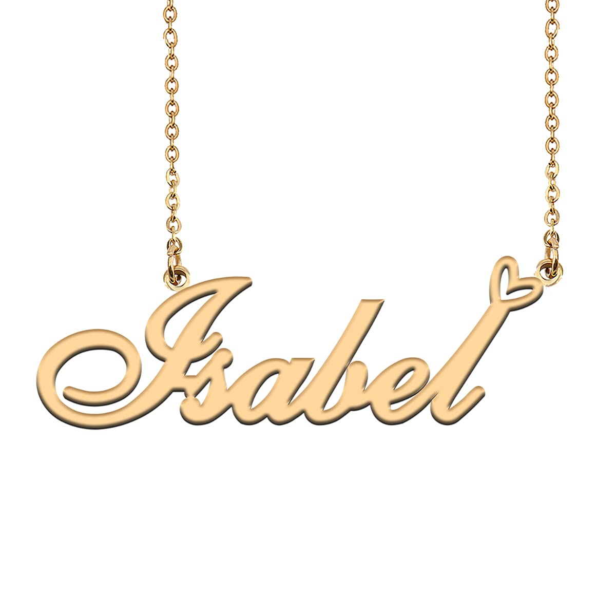 HUAN XUN Custom Name Necklaces Personalized Necklace with Name 18k Gold Plated Heart Stainless Steel Customized Jewelry Gifts for Women Mother Day Christmas Birthday