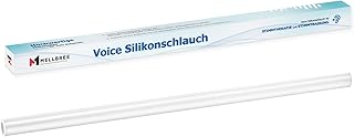 Mellbree Tubo de silicone Voice para terapia vocal e treino vocal, ideal para fonoaudiólogos, reabilitação da fala e cuidados profissionais com a voz (transparente, apenas 1 tubo de silicone)