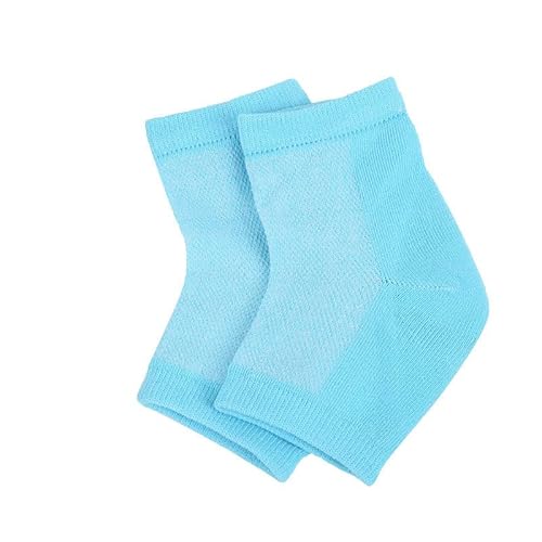 Moisturizing Heel Socks For Dry Cracked Feet Women (2 Pairs - Blue/Purple) #TOP1