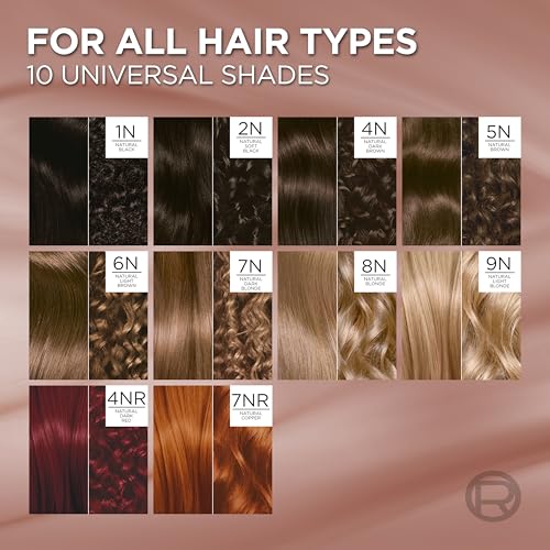 Image of L'Oreal Paris Excellence Universal Nudes Permanent Hair Color, Ammonia Free Hair Dye for Gray Hair Coverage, 7N Natural Dark Blonde, 1 Hair Dye Kit