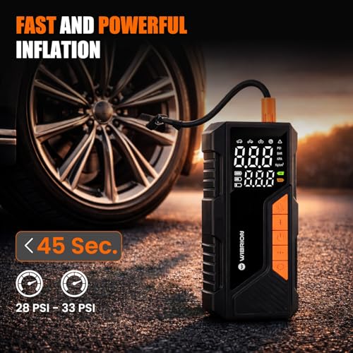 Image of Portable 3-in-1 Cordless & Corded Tire Inflator, 2X Faster | 150 PSI, 6000mAh Long Run Time Battery | Type C Charging, 12V DC Output for Car, Bike & Balls, SOS Light, Multipurpose use