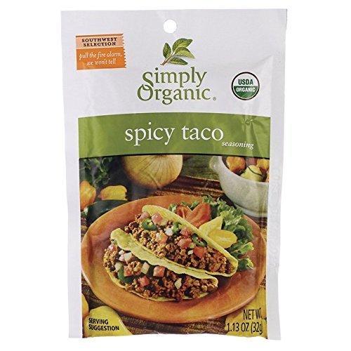 Simply Organic Spicy Taco Seasoning Mix, ORGANIC, Gluten