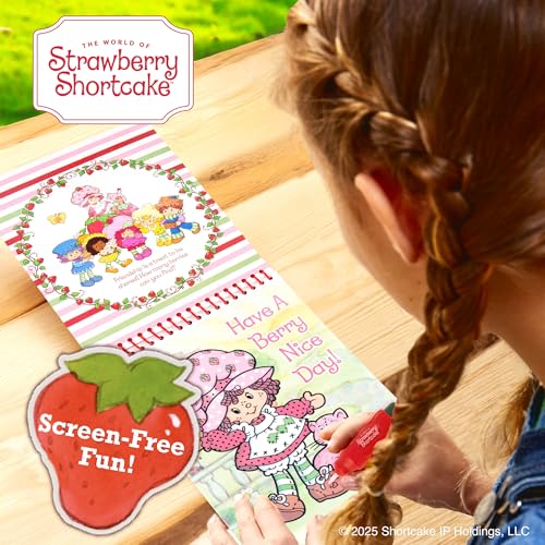 Strawberry Shortcake Aqua Art 6" x 7.5" Reusable Water Painting Activity Pad with Brush Pen - 9