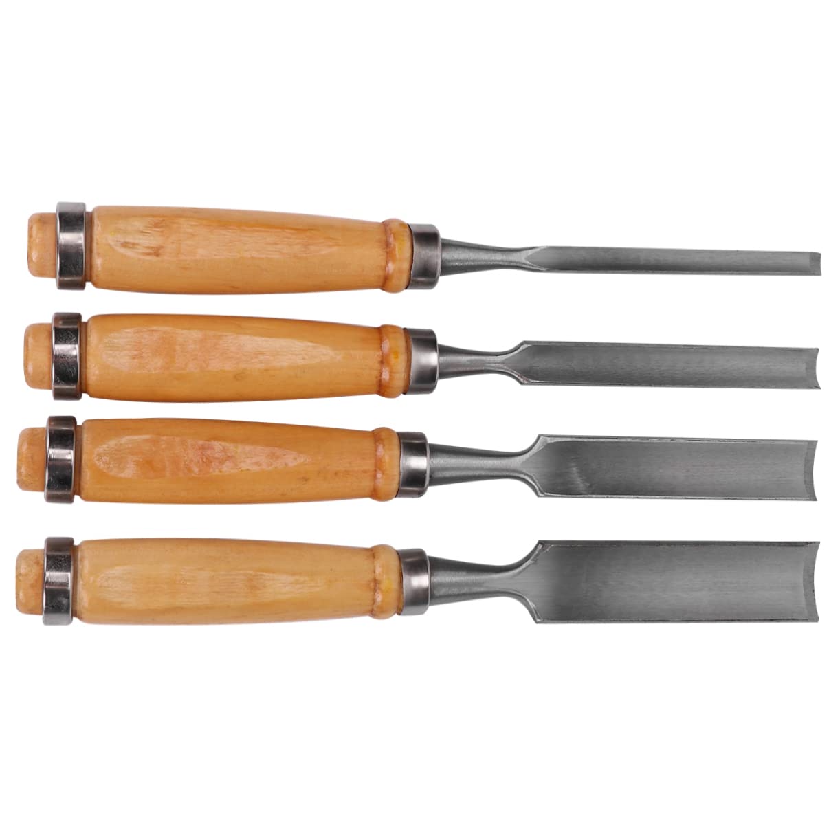 Ciseaux à bois demi-circulaires coffret 4 pièces gouge de menuisier pour sculpture
