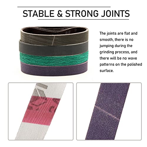 30 Pcs 3/4" X 12" Replacement Knife Sharpener Sanding Belt For The Ken Onion Edition Of Work Sharp Knife & Tool Sharpener (Wskts-Ko), 80/120/240/400/1000/2500 Grits #TOP3