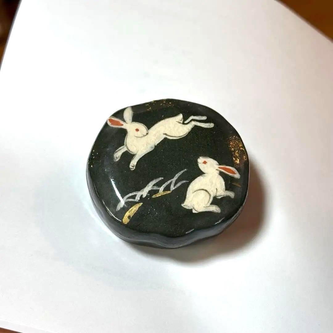 茶道具 輪島塗 秀峰作 柿香合 共箱 V 8483 TM 茶道具 輪島塗 秀峰作 柿