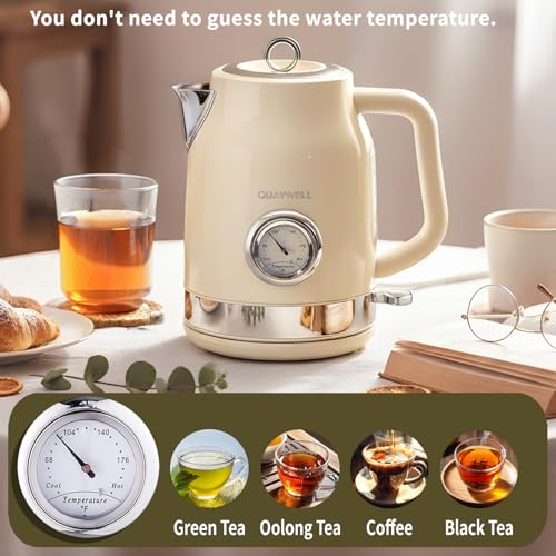Juego Tetera Eléctrica 1.7L y Tostadora Retro miniatura 2