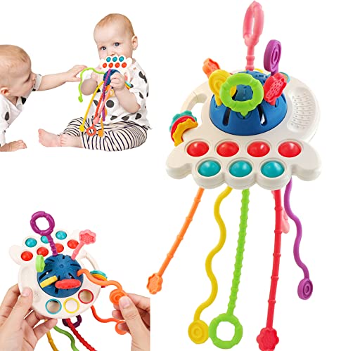 Image of NeslGenc Baby Toys 6 to 12 Months,Montessori Toys for 1 Year Old Boy Girl Baby Sensory Toys for Babies 12-18 Months Pull String Toys for Christmas and Birthday Gifts Infant,Toddlers