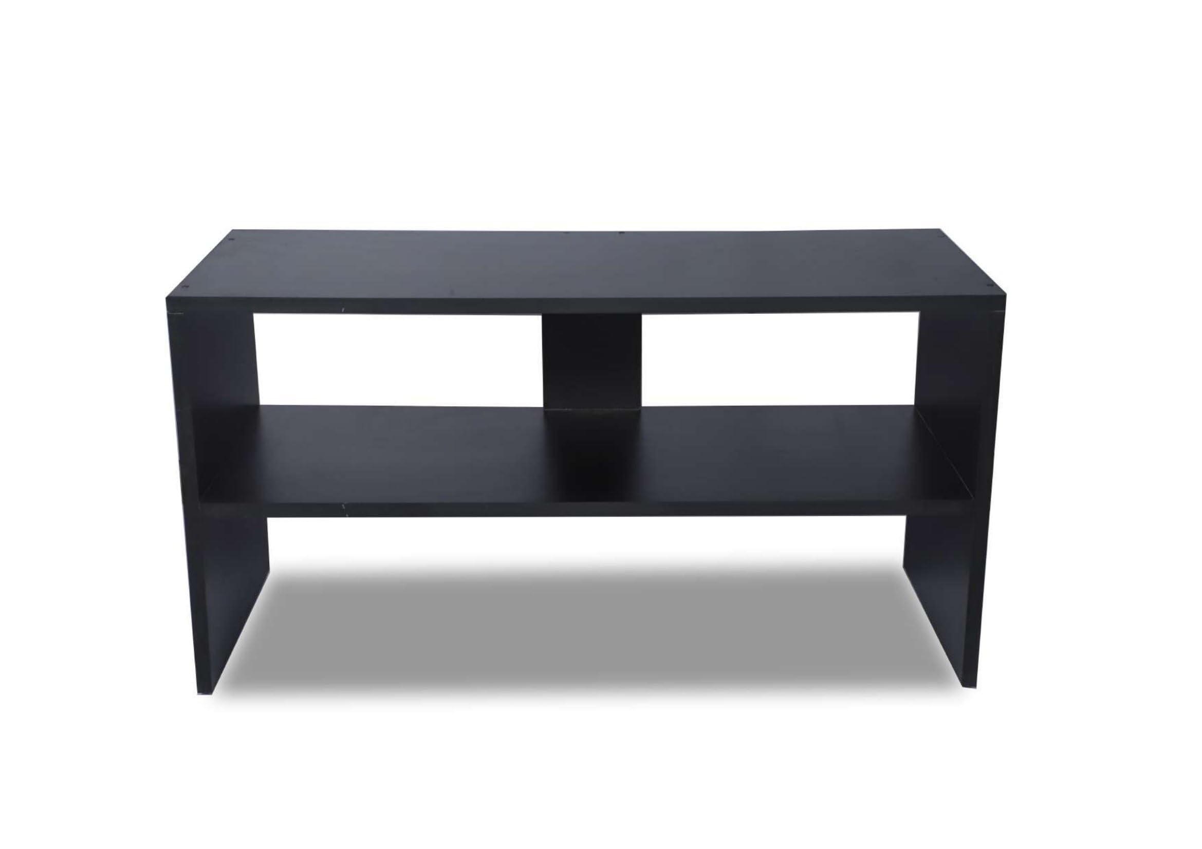 KVS Furniture Engineered Wood Rectangular Shape Coffee Table/Centre Table with Storage/Study Table/Reading Table (Black Wenge) DIY(Do-It-Yourself) 3