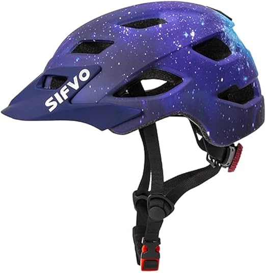 Kids Helmet, SIFVO Kids Bike Helmet Boys and Girls Bike Helmet with Cool Visor Helmet for Kids 5-14, Kids Bike Helmets Youth Bike Helmet Adjustable & Lightweight 50-57cm
