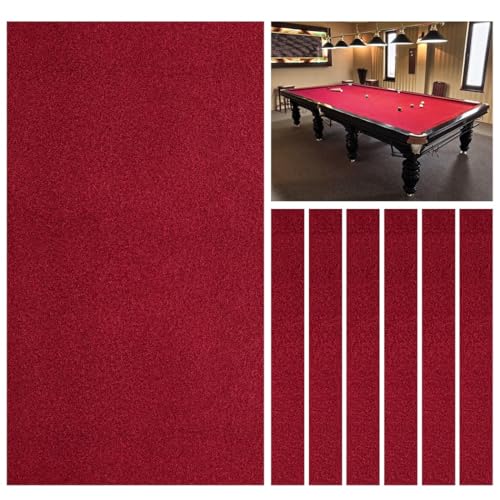 Feutre de billard de 2,6 m en nylon et feutre avec 6 bandes de cadre pour table de 2,4 m