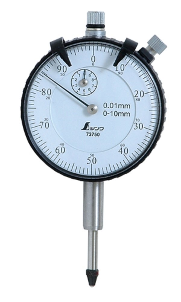 Dial gauge 0.01 mm Shinwa Sokutei 73750 comparateur haute précision de 10 mm