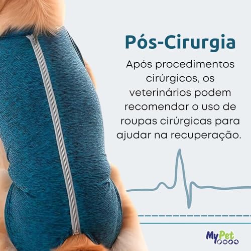 MY PET BRASIL Roupa Cirúrgica N.05 Pós-Cirurgia Pós-Operatório Roupa Para Cães Auxilia Na Recuperaçã