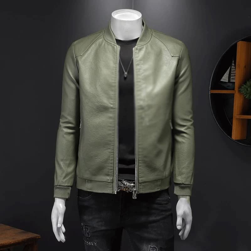 Amazon.com: YMGSCC Autumn and Winter Men's Slim Short Biker