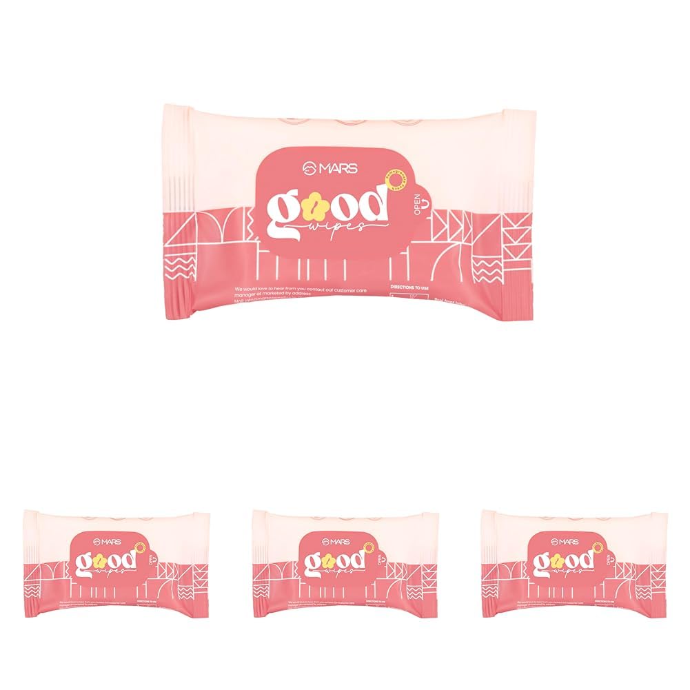 MARS Good pH Balance Refreshing Wipes (10 Wipes) | Pomegranate Extract | Hydrated & Glowing Skin On-The-Go | Removes Light Makeup | Skin Friendly (Pack of 4)-picture-23