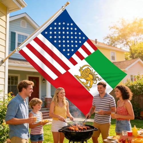 Estandarte Antiguo de Irán 150x240 cm de Alta Resistencia para Despachos y Oficinas 3
