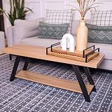 Bench for entryway - wood and metal entryway bench with shoe storage , modern indoor wooden benches