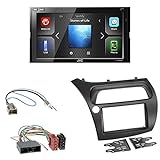 honda civic fk2r felgen  Einbauset: JVC KW-M540BT - Doppel-DIN A/V-Receiver + Doppel 2-DIN Radio Blende + ISO Adapter für Honda Civic VIII (FK1/FK2/FK3) 01/2006-02/2012 / Civic Type S (FN1/FN3/FN4) 05/2007-02/2012