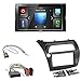 Produktbild Einbauset: JVC KW-M540BT - Doppel-DIN A/V-Receiver + Doppel 2-DIN Radio Blende + ISO Adapter für Honda Civic VIII (FK1/FK2/FK3) 01/2006-02/2012 / Civic Type S (FN1/FN3/FN4) 05/2007-02/2012