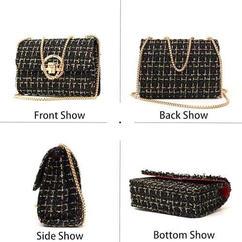 Image of Crossbody Purses for Women Leather Small Cross Body Bags Cute Designer Handbags Chain Ladies Shoulder Bags Clutch