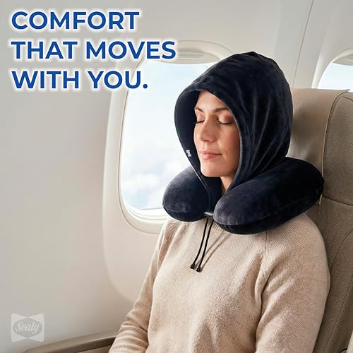 Almohada de Viaje con Capucha de Espuma Viscoelástica miniatura 2
