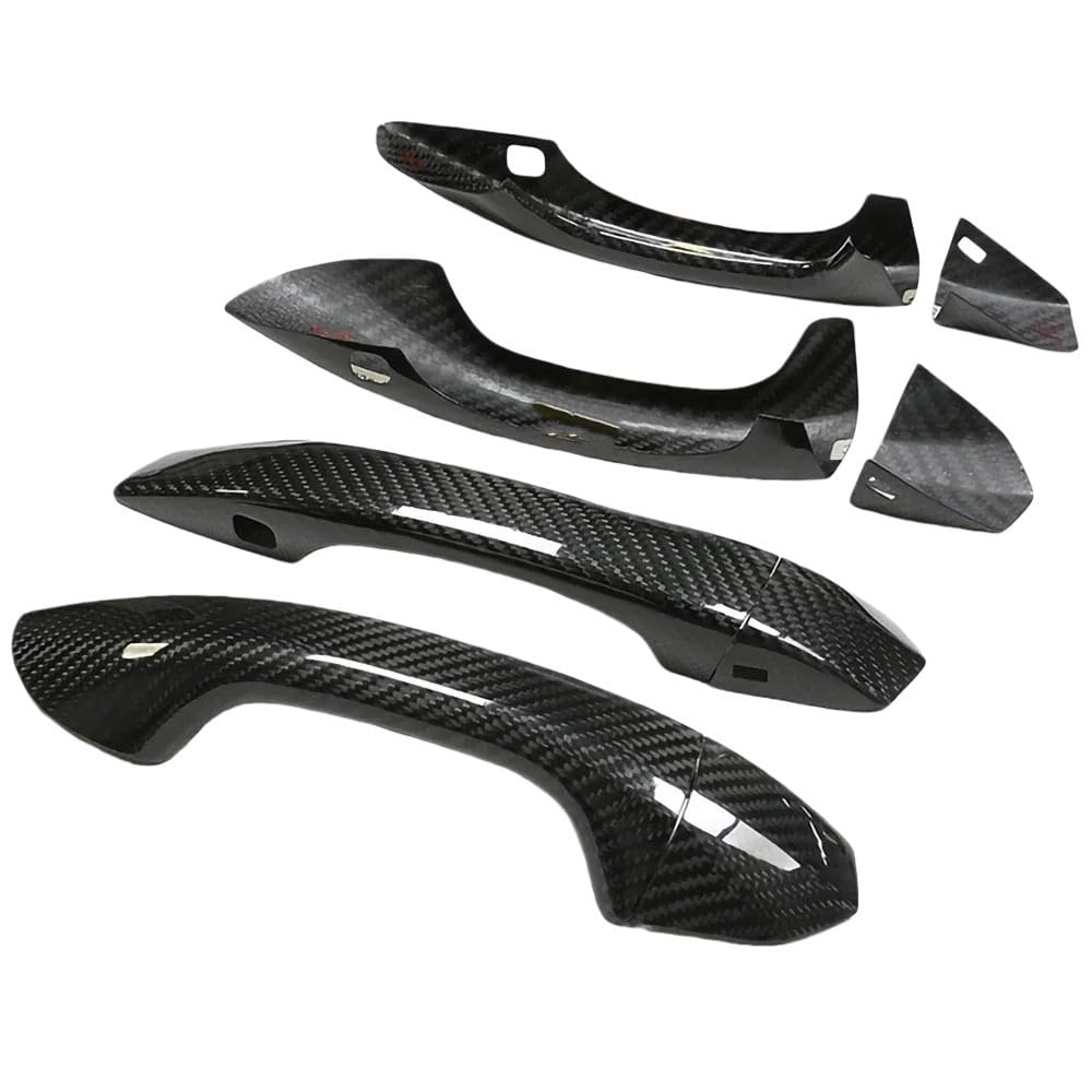 Garniture poignée porte fibre carbone sèche pour sublimer votre e-tron et RSQ8 au quotidien