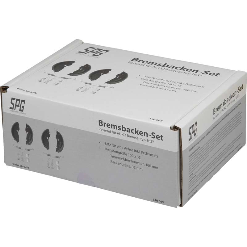 mb-m Set ganasce freno 160 x 35 per Alko 1635 1636 1637