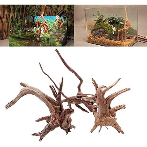 Haven shop - Figura decorativa de árbol de madera de deriva para acuario Cover