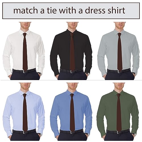 Image of Men's Oxford Matt Neckties Solid Color for Adults Tuxedo Classic Design, by Bow Tie Hosue