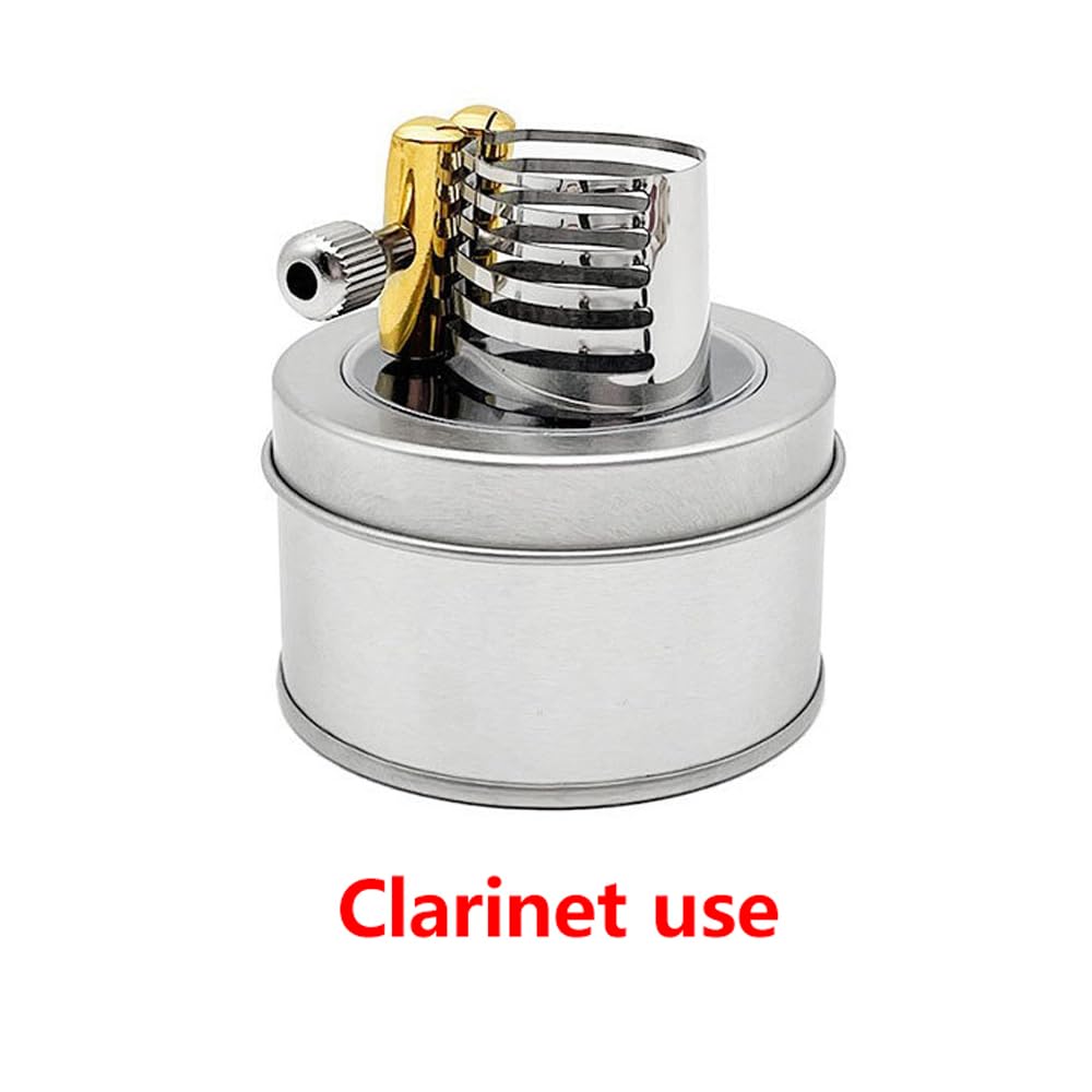 Clarinet Ligature 2-Pack – Stainless Steel Reed Clamp for Hard Rubber Mouthpieces, Metal Ligature for Clarinet Mouthpiece, Enhances Tone and Stability